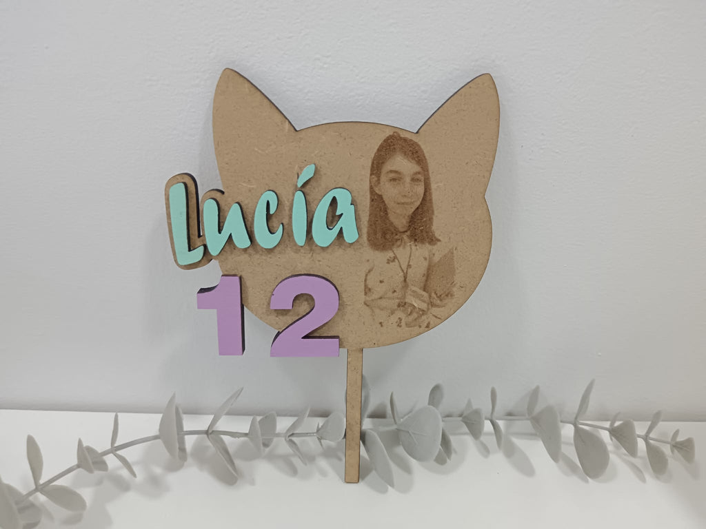 Topper Tarta foto grabada