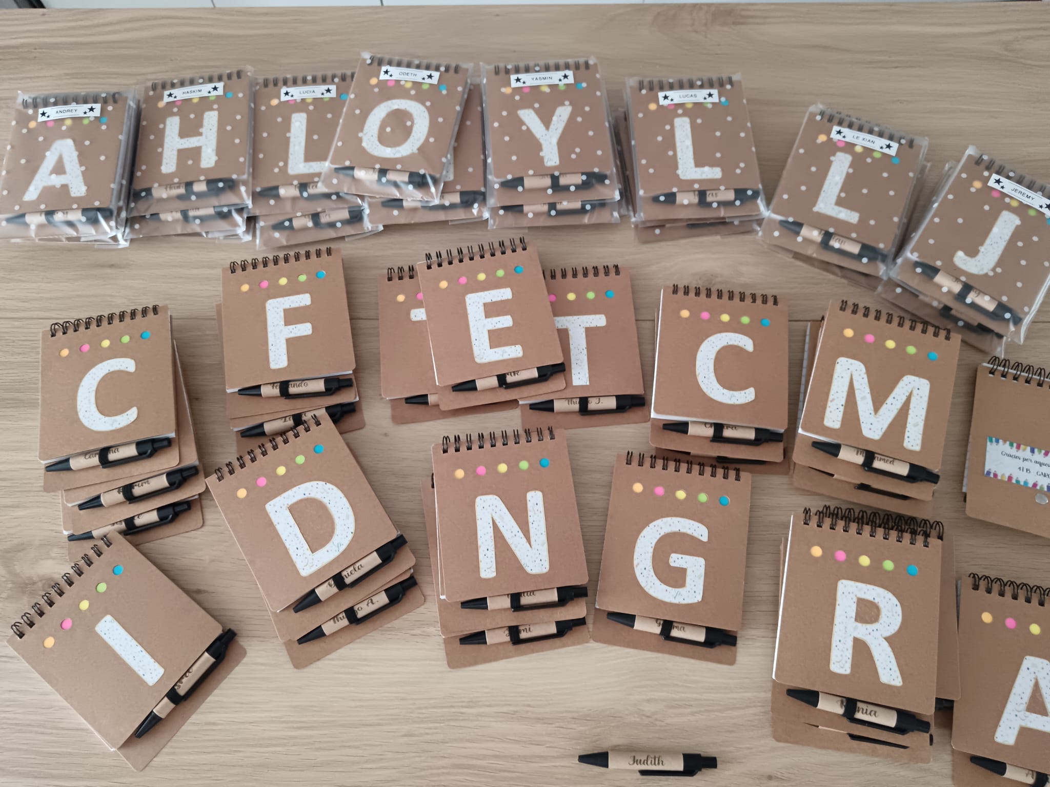 Mini libreta con bolígrafo personalizados