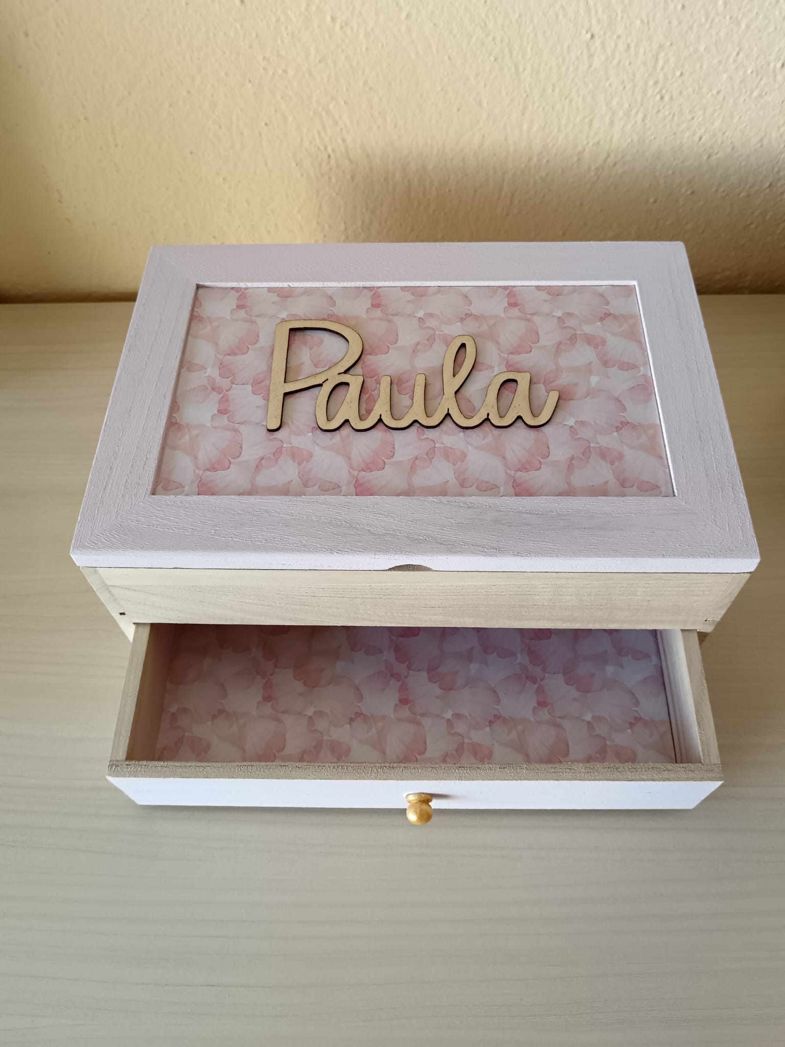 Joyero de madera personalizado