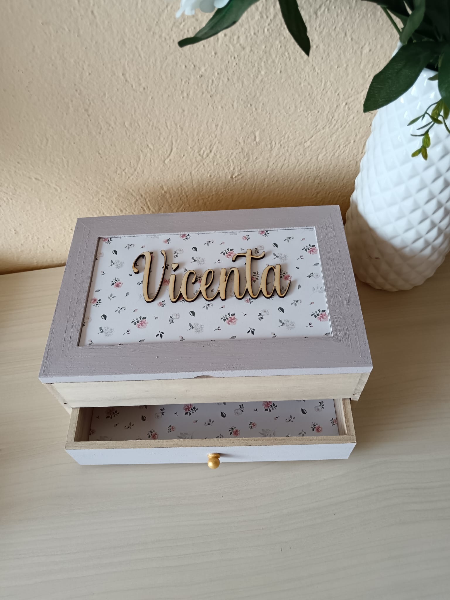 Joyero de madera personalizado