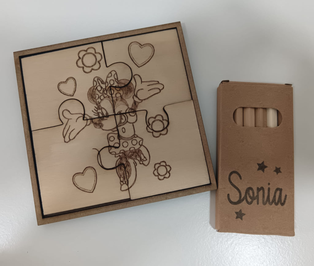 Puzzle infantil con cajita de colores