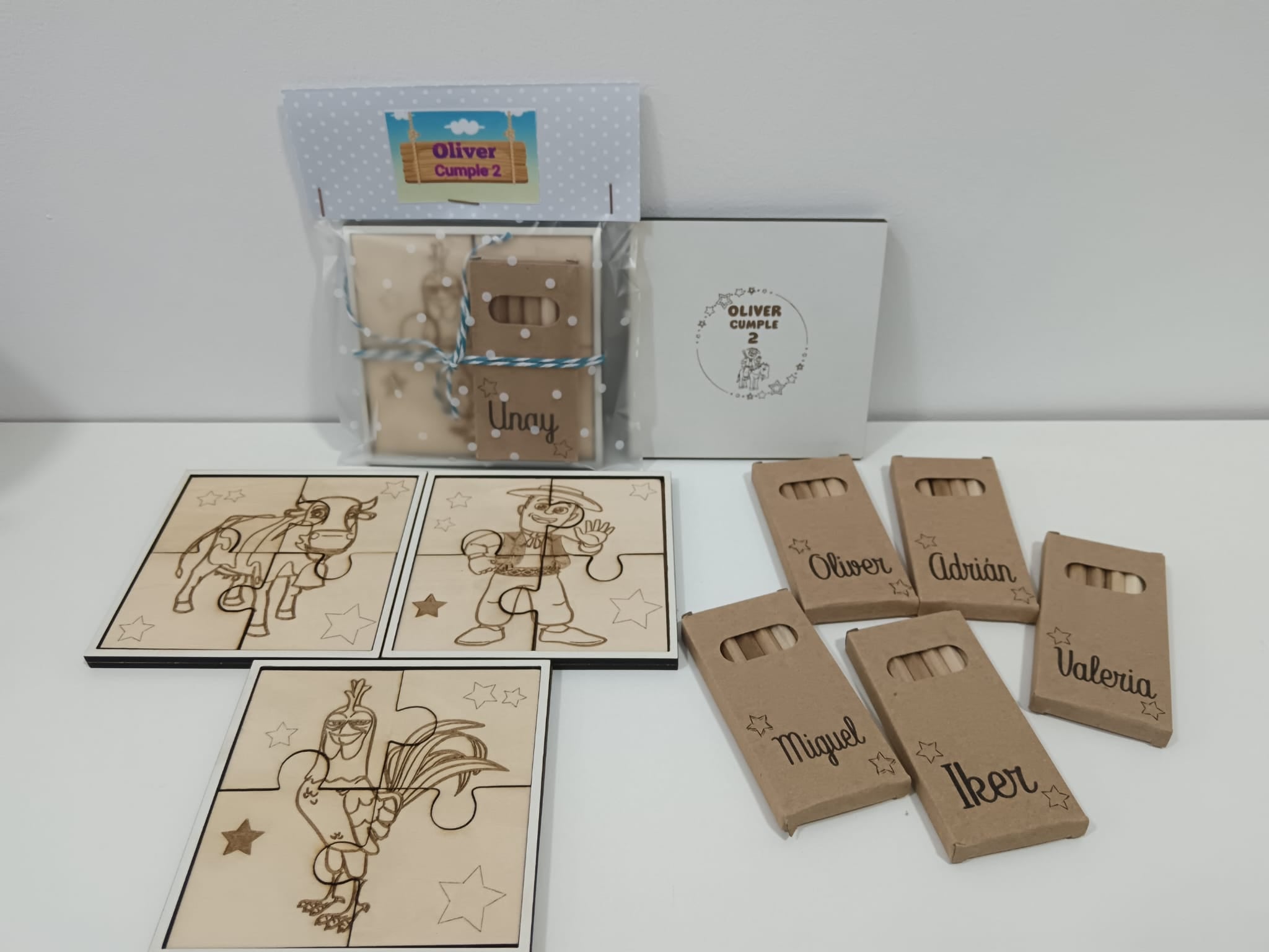 Puzzle infantil con cajita de colores