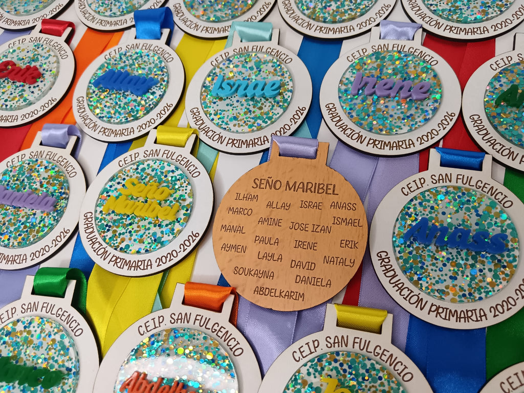 Medalla Graduación infantil -Mod. Circulo-