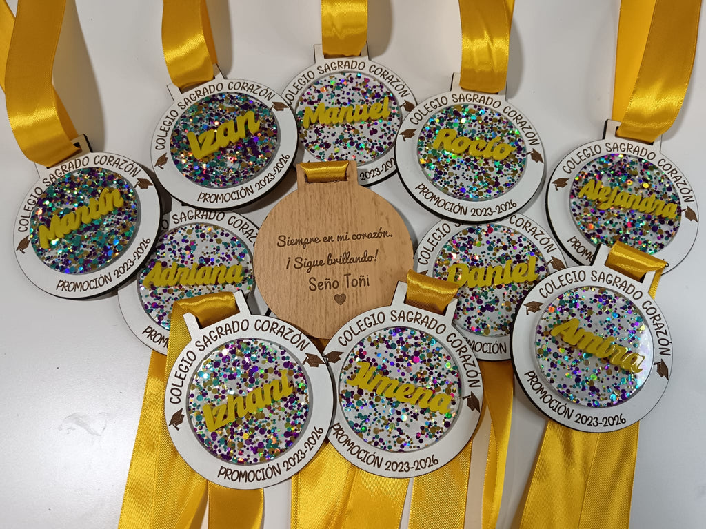 Medalla Graduación infantil -Mod. Circulo-