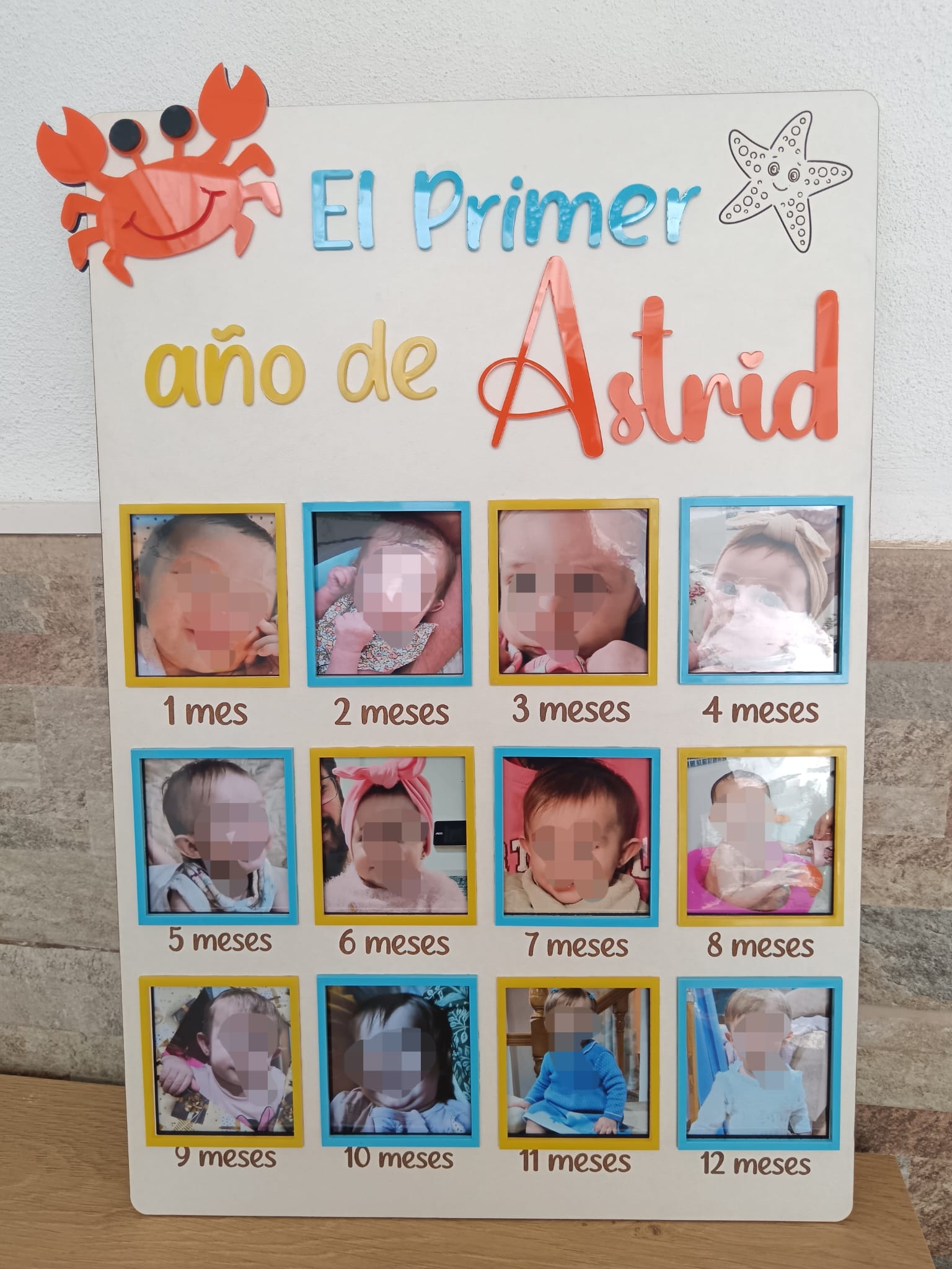 Cuadro El Primer Año- Metacrilato-