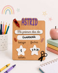 Placa Primer Día -Mod.Astrid-