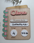 Placa Primer Día -Mod. Clara-