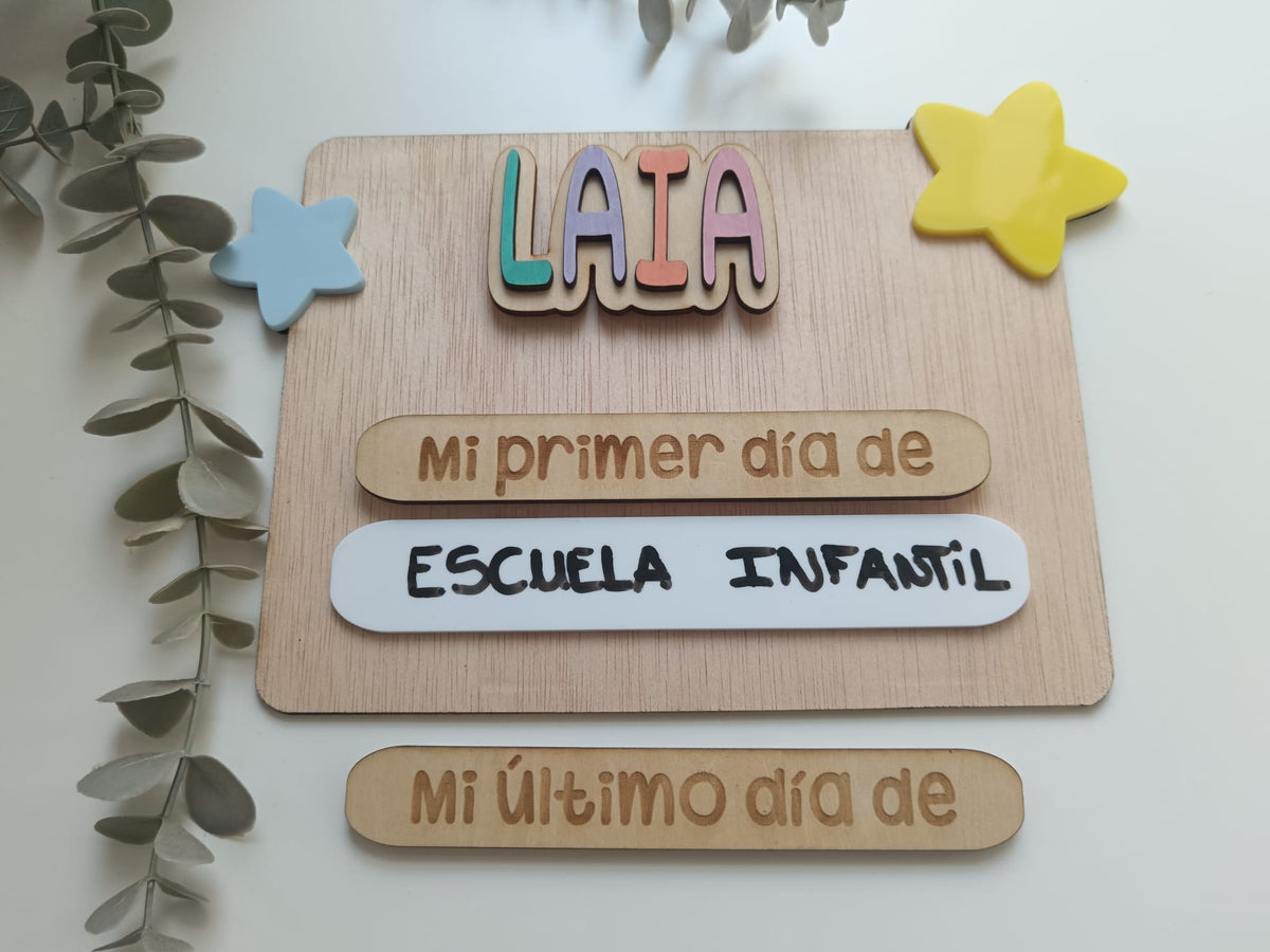 Placa Primer Día -Mod Laia-