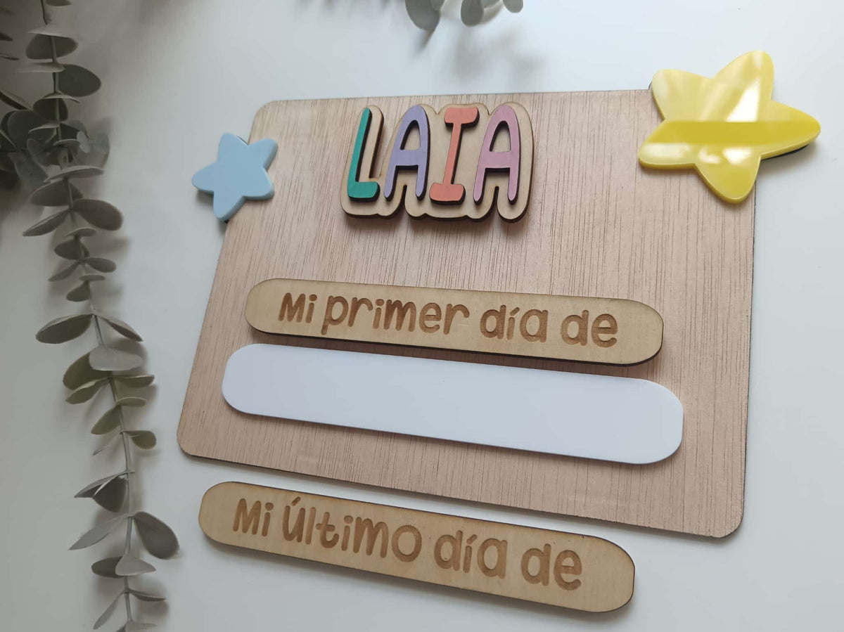 Placa Primer Día -Mod Laia-